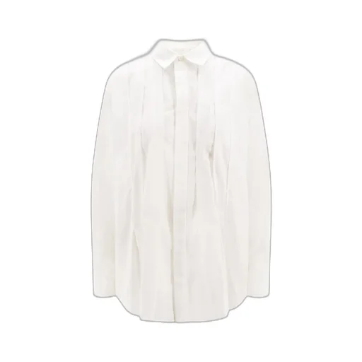 Sacai Collared Pleated Long-Sleeved Shirt