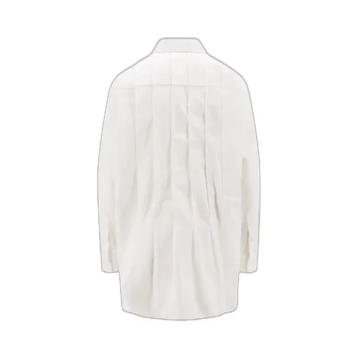 Sacai Collared Pleated Long-Sleeved Shirt