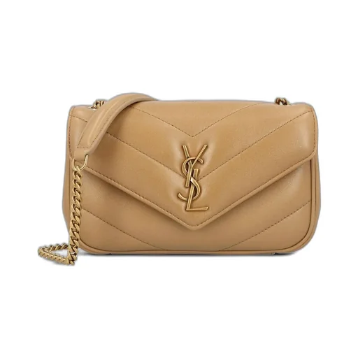 Saint Laurent Loulou Logo Plaque Mini Shoulder Bag