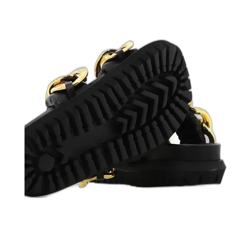 Sacai Chain Link Detailed Open Toe Sandals