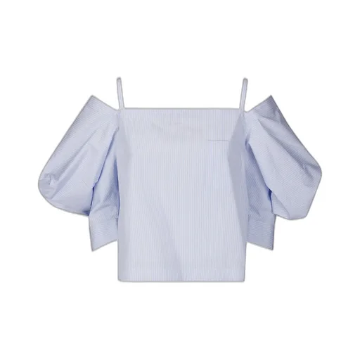 Sacai Striped Elasticated Band Blouse