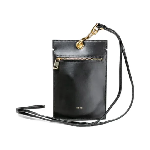 Sacai Logo Printed Shoulder Bag
