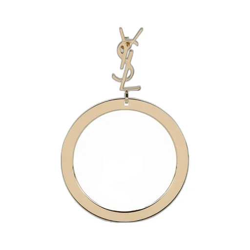 Saint Laurent Cassandre Pendant Hoop Earrings