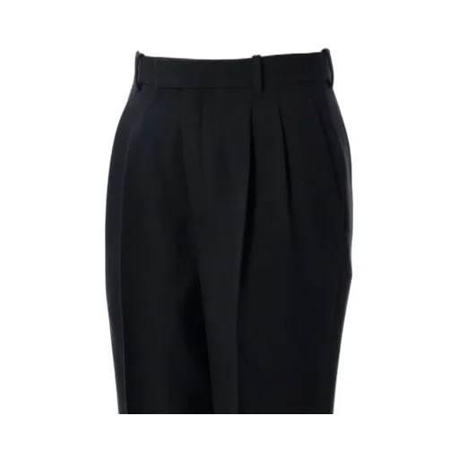 Saint Laurent Pleated Straight Leg Pants