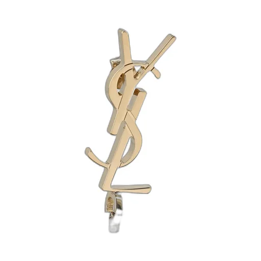 Saint Laurent Cassandre Pendant Hoop Earrings