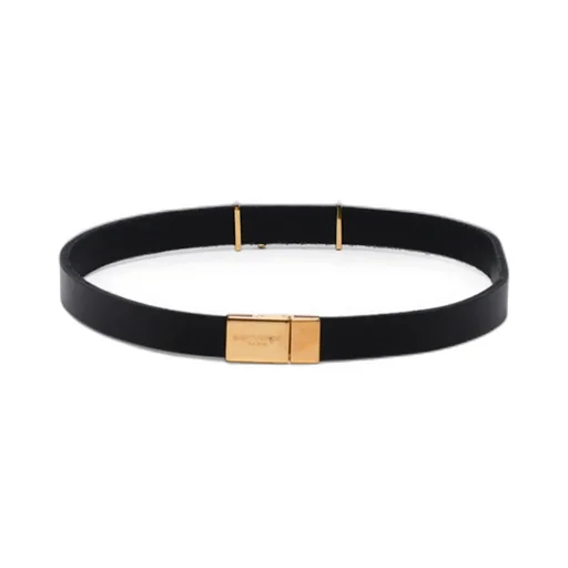 Saint Laurent Cassandre Logo Plaque Bracelet