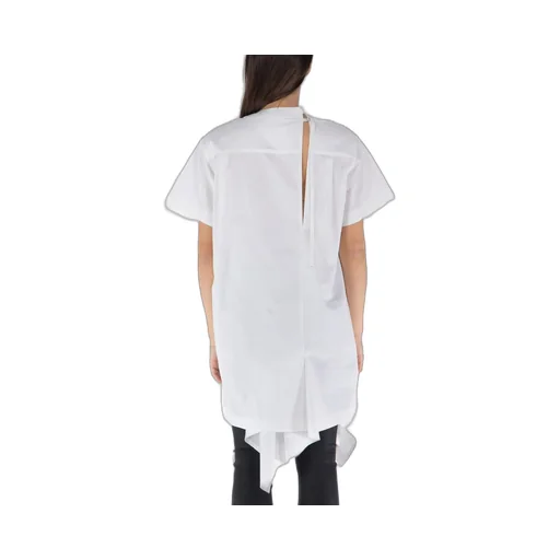 Sacai Short-Sleeved Asymmetric Hem T-Shirt