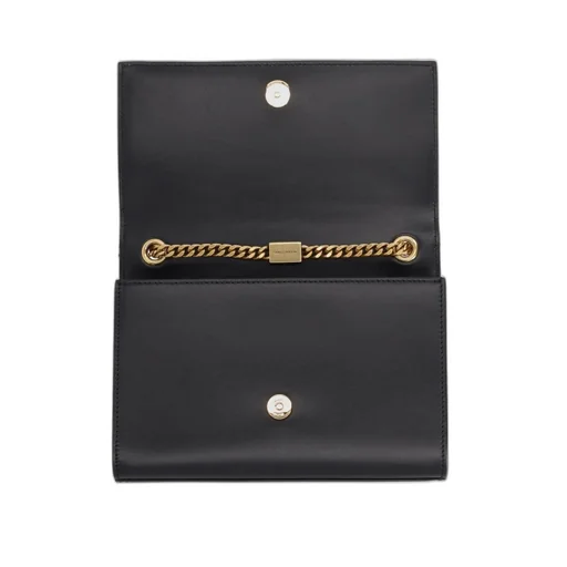 Saint Laurent Kate Logo Plaque Shoulder Bag