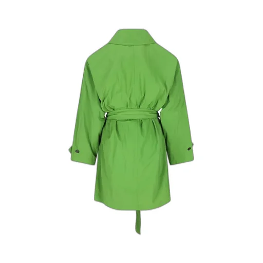 Saint Laurent Belted Long-Sleeved Car Coat