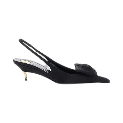 Saint Laurent Dakota Rose Detailed Slingback Pumps