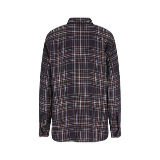 Saint Laurent Cassandre Tartan Button-Up Shirt