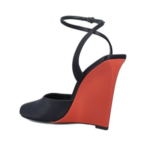 Saint Laurent La Scandale Wedge Sandals