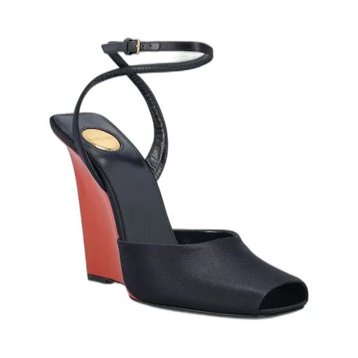 Saint Laurent La Scandale Wedge Sandals