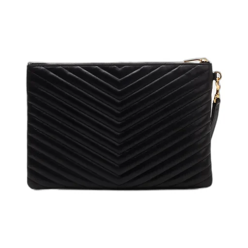 Saint Laurent Cassandre Matelassé Quilted Zipped Pouch