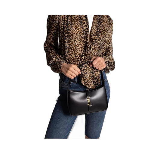 Saint Laurent Le 5 à 7 Logo Plaque Hobo Bag