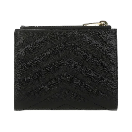 Saint Laurent Monogram Zipped Bi-Fold Wallet