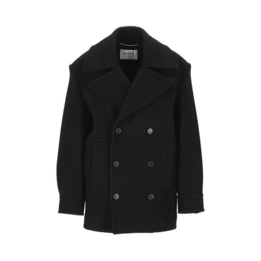 Saint Laurent Oversized Double-Breasted Peacoat