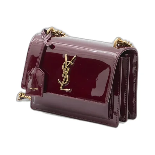 Saint Laurent Sunset Folover Top Small Shoulder Bag