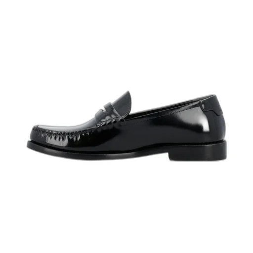 Saint Laurent Le Loafer Logo Plaque Slip-On Loafers