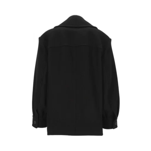 Saint Laurent Oversized Double-Breasted Peacoat