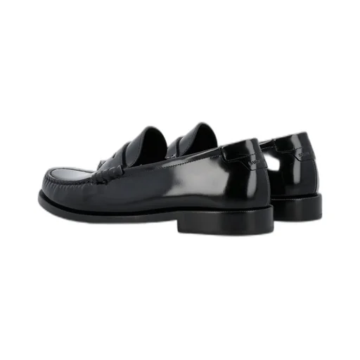 Saint Laurent Le Loafer Logo Plaque Slip-On Loafers