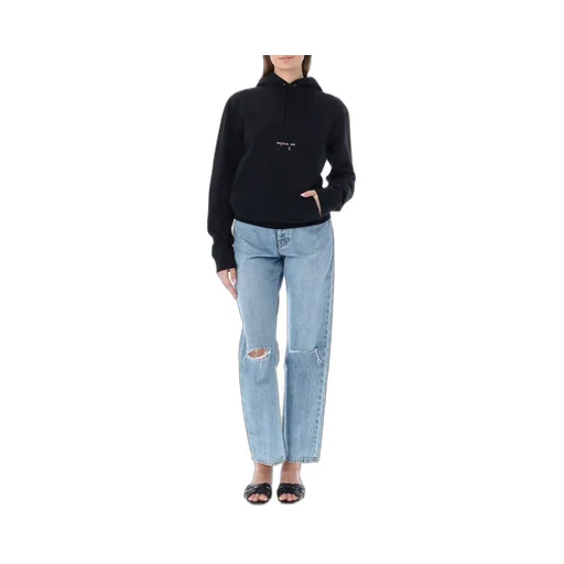 Saint Laurent Logo Printed Drawstring Hoodie
