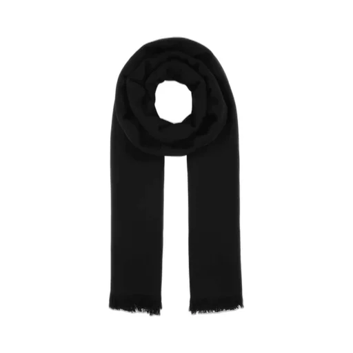 Saint Laurent Monogram Frayed Edge Scarf