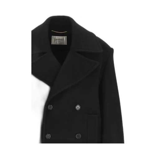Saint Laurent Oversized Double-Breasted Peacoat