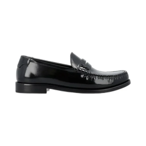 Saint Laurent Le Loafer Logo Plaque Slip-On Loafers