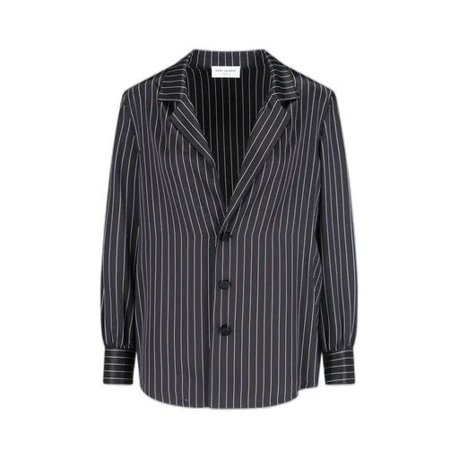 Saint Laurent Striped Single-Breasted Pajama Shirt