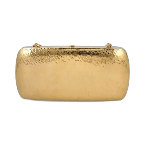 Saint Laurent Evening Logo Plaque Clutch Bag