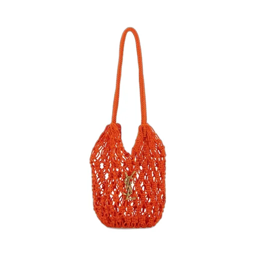 Saint Laurent Logo Plaque Knotted Shoulder Bag