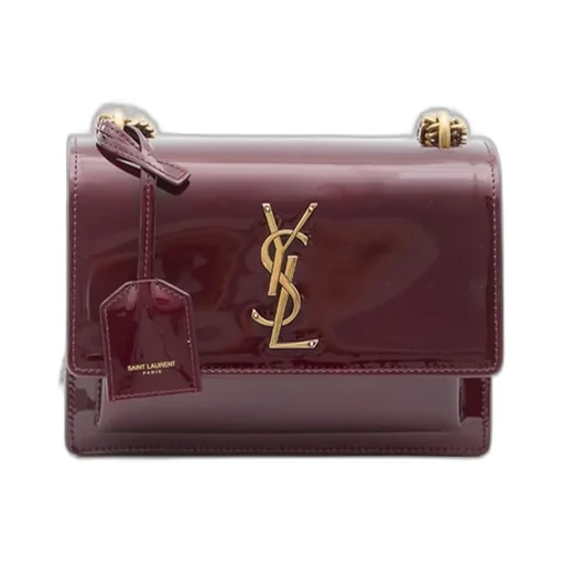 Saint Laurent Sunset Folover Top Small Shoulder Bag