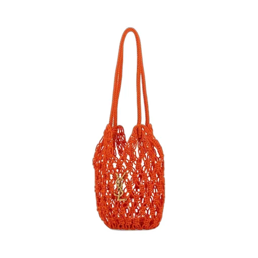 Saint Laurent Logo Plaque Knotted Shoulder Bag