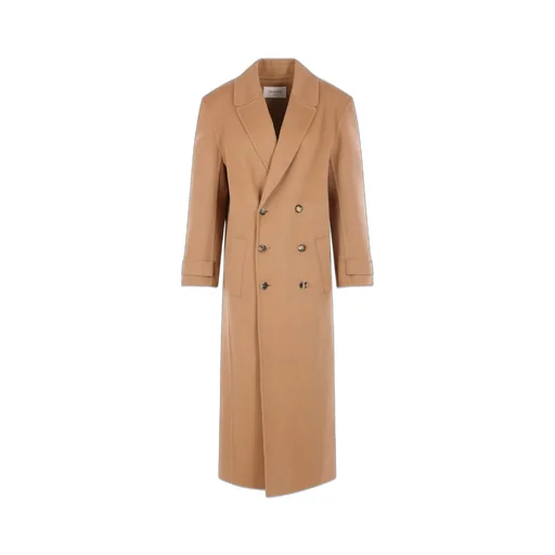 Saint Laurent Double-Breasted Long Coat