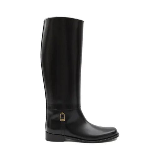 Saint Laurent Julia Logo Engraved Boots