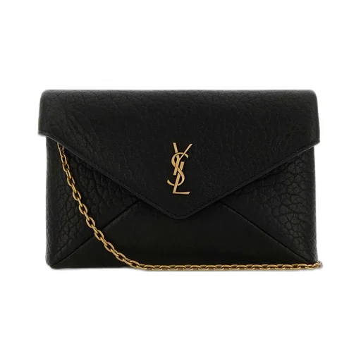 Saint Laurent Envelope Logo Plaque Crossbody Bag