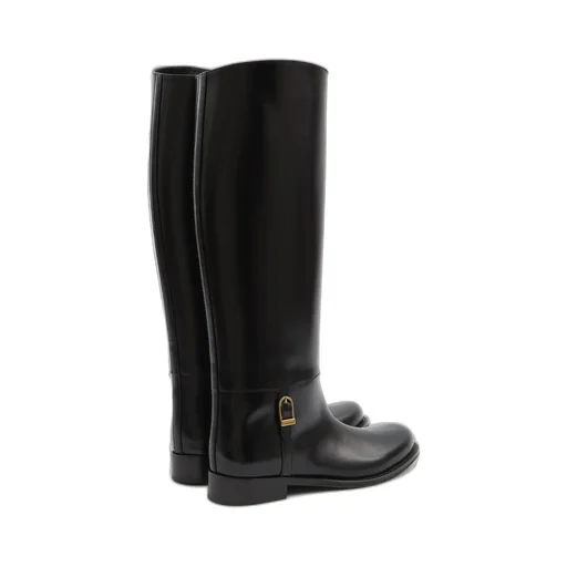 Saint Laurent Julia Logo Engraved Boots