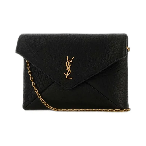 Saint Laurent Envelope Logo Plaque Crossbody Bag