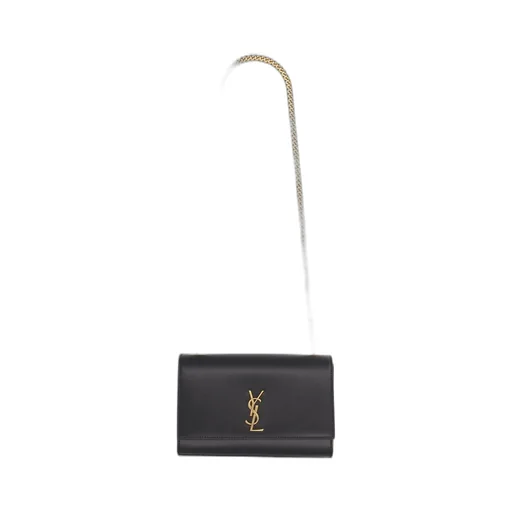 Saint Laurent Kate Logo Plaque Shoulder Bag