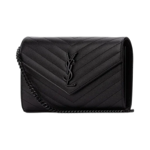 Saint Laurent Monogram Logo Plaque Shoulder Bag