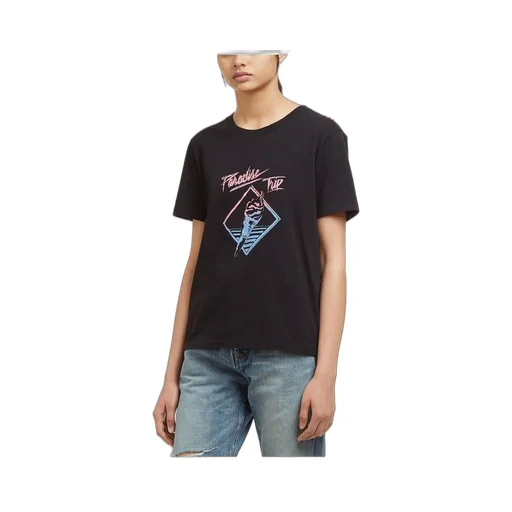 Saint Laurent Graphic Printed Crewneck T-Shirt