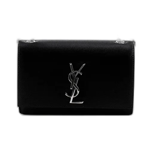 Saint Laurent Kate Logo Plaque Small Shoulder Bag