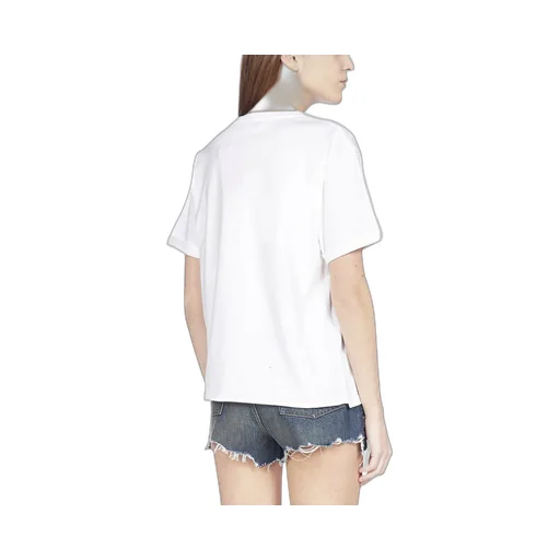 Saint Laurent Logo Printed Crewneck T-Shirt