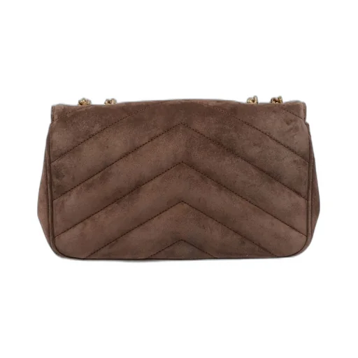 Saint Laurent Loulou Logo Plaque Small Shoulder Bag