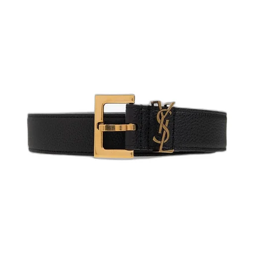Saint Laurent Cassandre Logo Plaque Belt