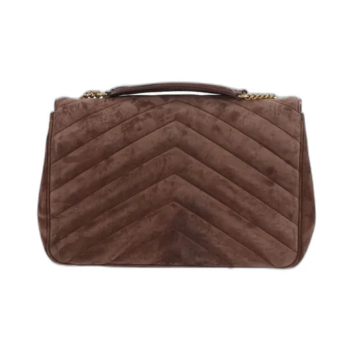 Saint Laurent Loulou Logo Plaque Large Shoulder Bag