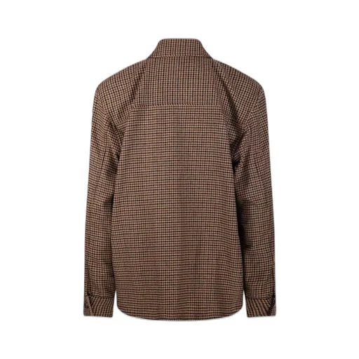 Saint Laurent Logo Embroidered Button-Up Overshirt