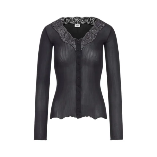 Saint Laurent Laced Button-Up Cardigan