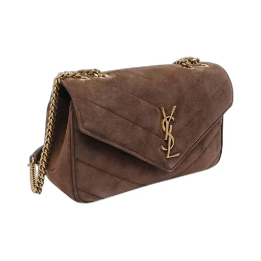 Saint Laurent Loulou Logo Plaque Small Shoulder Bag